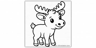 Boyama sayfaları yavru geyik