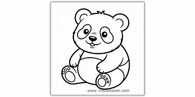 Boyama sayfaları yavru panda
