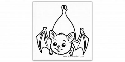 Boyama sayfaları yavru yarasa